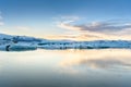 view of icebergs in glacier lagoon, Iceland, global warming concept Royalty Free Stock Photo