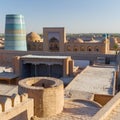 View of Ichon-Qala, the old town of Khiva, Uzbekistan.