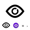 View icon . Vector icon with the image eyes icon in line style.