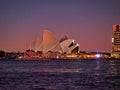 Sydney Opera House Lit Up at Night, Australia Royalty Free Stock Photo