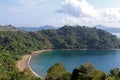 View of the idyllic Indonesian coast of Java Island Royalty Free Stock Photo
