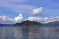 View of the idyllic Indonesian coast of Java Island Royalty Free Stock Photo