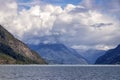 View of the idyllic Lustrafjord. Seen in Norway Royalty Free Stock Photo