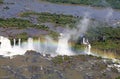 View of Iguazu Falls, Argentina and Brazil Royalty Free Stock Photo