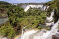 View on Iguazu falls, Argentinian side, Argentina Royalty Free Stock Photo