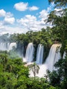 Iguazu Falls on the Border of Argentina and Brazil Royalty Free Stock Photo