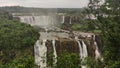 View of the Iguazu Falls. IguaÃÂ§u Falls is a set of about 275 waterfalls on the IguaÃÂ§u River.