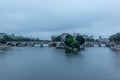 View of the Ile de la Cite and the Pont Neuf in Paris Royalty Free Stock Photo