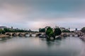 View of the Ile de la Cite and the Pont Neuf in Paris from the P Royalty Free Stock Photo