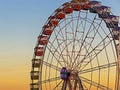 View of illuminated ferris whell