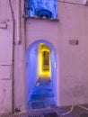 View of illuminated old path in Ravello Royalty Free Stock Photo