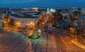 View of the illuminated St. Michael`s Cathedral, Kyiv