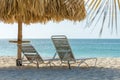View of the image taken from eagle Beach, Aruba Royalty Free Stock Photo