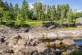 View of Imatrankoski rapid The Imatra Rapid in summer, Vuoksi River, Imatra, Finland