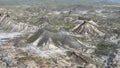 View of the immense Taberna desert in the province of Almeria, Spain