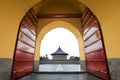 View of the Imperial Vault of Heaven at the Temple of Heaven complex, Beijing Royalty Free Stock Photo