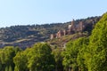 View on impregnable ancient fortress Narikala and church of St. Nicholas in Tbilisi, Georgia