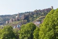 View on impregnable ancient fortress Narikala and church of St. Nicholas in Tbilisi, Georgia