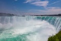 The impressive force of the Niagara Falls, Ontario, Canada