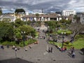 View of Independence Square from Carondelet Palace Royalty Free Stock Photo