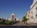 View of the Independence Square during the holiday of May 9th. Minsk, Belarus.