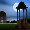 View of india gate, new delhi, india