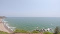 View on the Indian Ocean and on the beach in Goa