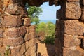 View of the Indian Ocean from a doorway