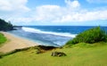 View of Indian ocean at Gris Gris beach, Mauritius. Royalty Free Stock Photo