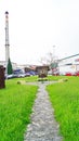 View of the industrial Langreo in the Autonomous Community of the Principality of Asturias