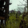 View of industrial structures at Landschaftspark Duisburg-Nord, Germany Royalty Free Stock Photo