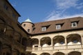 Inner courtyard of the Old Castle in Stuttgart - An important Renaissance building Royalty Free Stock Photo