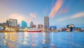 View of Inner Harbor area in downtown Baltimore Maryland USA Royalty Free Stock Photo