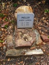 PLAQUE ON A STONE FOR ROBERT PRELLER IN THE PRELLER FARM CEMETARY AT WELGEGUND, BRITS