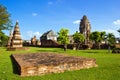 View inside ancient ruin temple