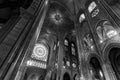 Inside Notre Dame Cathedral in Paris Royalty Free Stock Photo