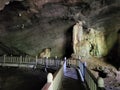 View inside Bat cave located in Kilim Karst Geoforest Park, Langkawi, Kedah, Malaysia. Royalty Free Stock Photo