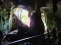 View inside Bat cave located in Kilim Karst Geoforest Park, Langkawi, Kedah, Malaysia. Royalty Free Stock Photo