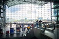 View from inside Berlin Hauptbahnhof