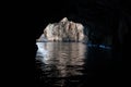 View from inside the Blue Grotto sea cave. Malta Royalty Free Stock Photo