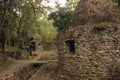 Beatles ashram in Rishikesh India, ruins in the jungle