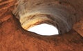 View from inside a cave looking out Royalty Free Stock Photo