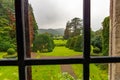 View from inside of the central lawn of the Gwydir Castle