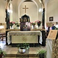 A view of the inside of the Church of the Beatitudes