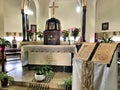 A view of the inside of the Church of the Beatitudes