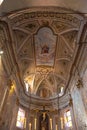 view inside church Calvi,