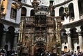 A view of the inside of the Church of the Holy Sepulchre Royalty Free Stock Photo