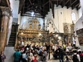 A view of the inside of the Church of the Nativity