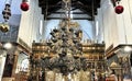 A view of the inside of the Church of the Nativity Royalty Free Stock Photo