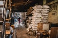 View from inside the dharavi slum in mumbay india